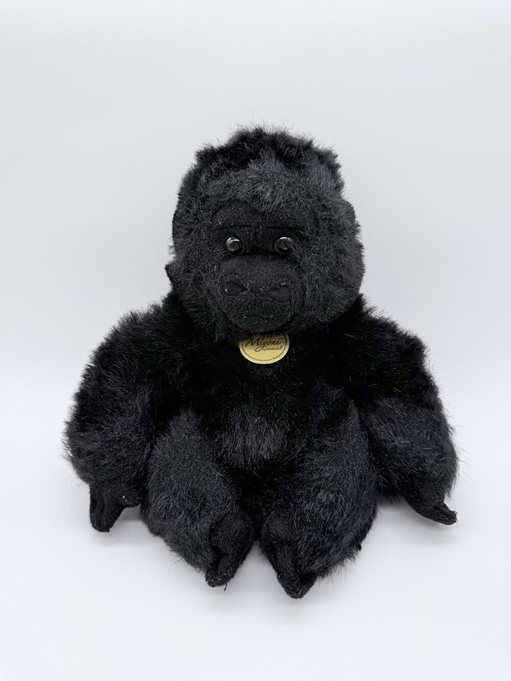 Aurora Miyoni Black Gorilla Ape Monkey Plush Realistic Stuffed Animal Toy 12"